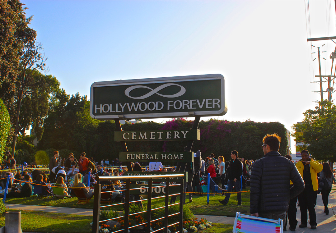 Movies at Hollywood Forever Cemetery Mustache Melrose