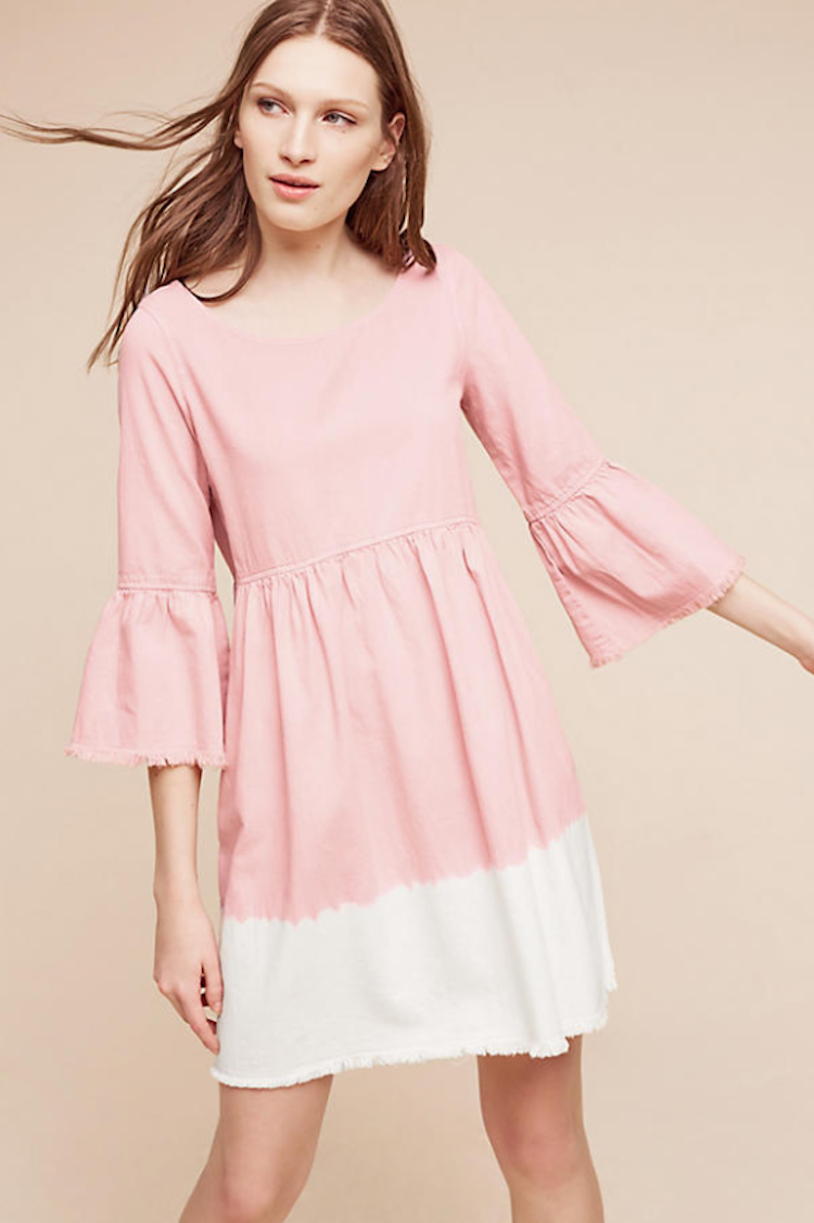 Cute pink dress from Anthropologie