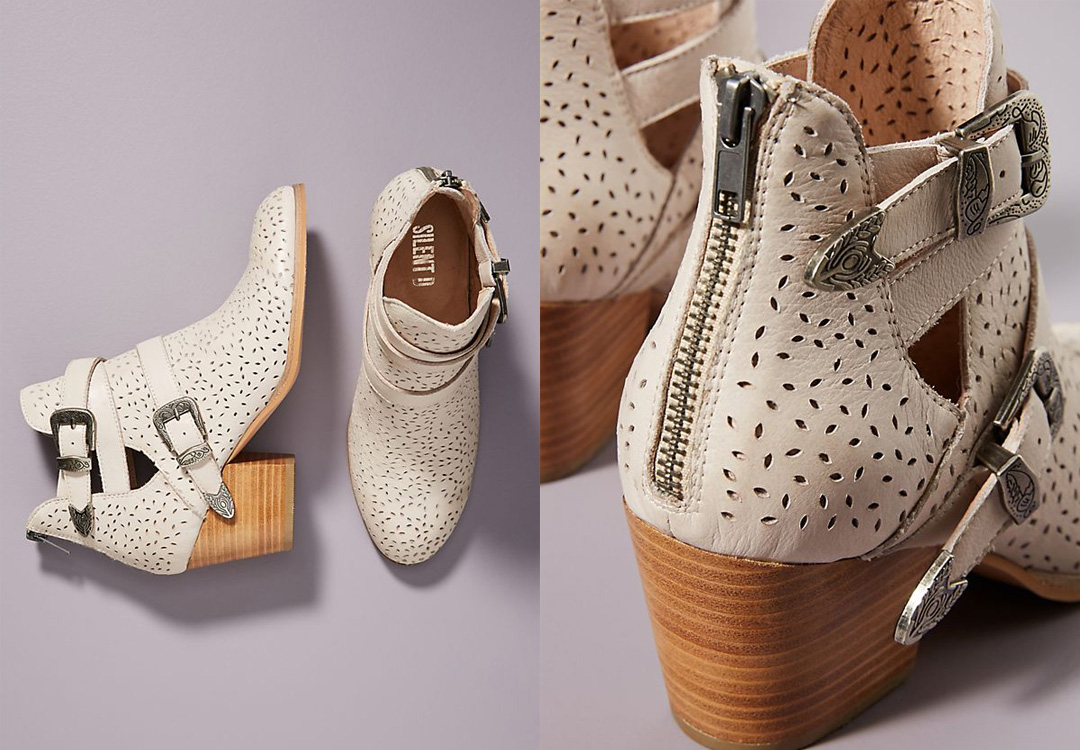 9 Cute White Booties from Anthropologie | HOMG gimme all these white booties! MustacheMelrose.com